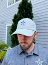 front of Grey Imperial Small Fit Hat with Grey Backing